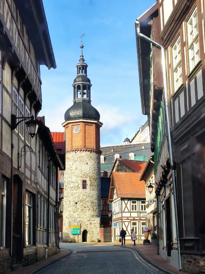 Ferienhaus Blaue Blume Mit 11 Kw Ladestation, Kamin, Terrasse, Eingezaeuntem Garten, Sauna, Wlan, Netflix, 2 Hunde Willkommen! Güntersberge Extérieur photo